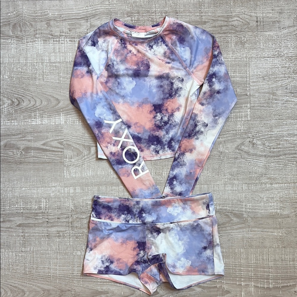 Roxy Cloudy Sky Rash Guard Set